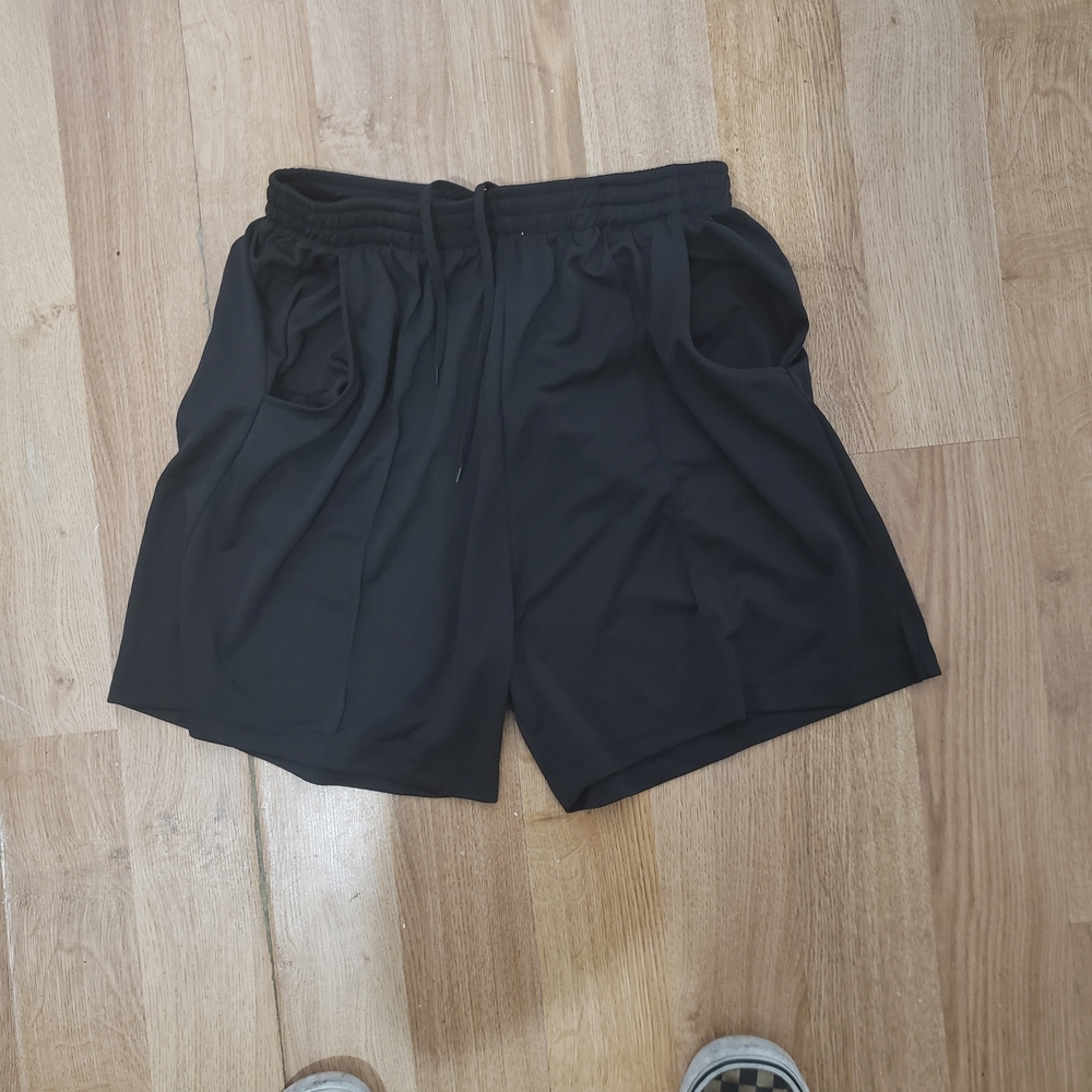 Classic Black Athletic Shorts for Men